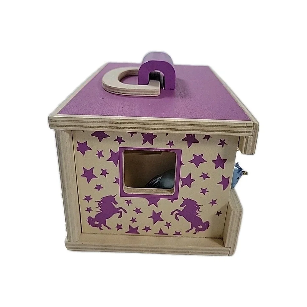 Breyer Horses Unicorn Magic Wooden Stable Playset with 5 Unicorns Model‎ #59218